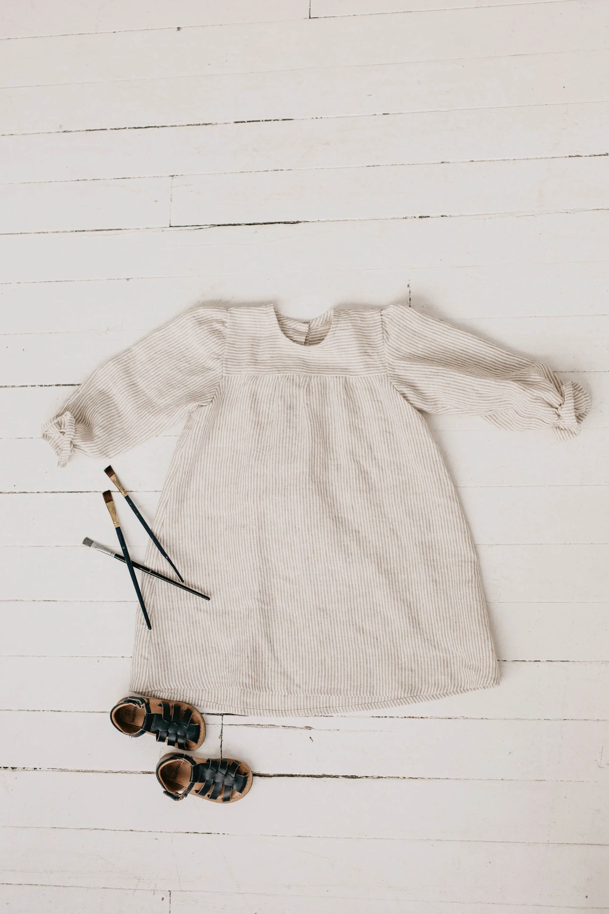 Zemyna Girls Linen Dress | Multiple Colours
